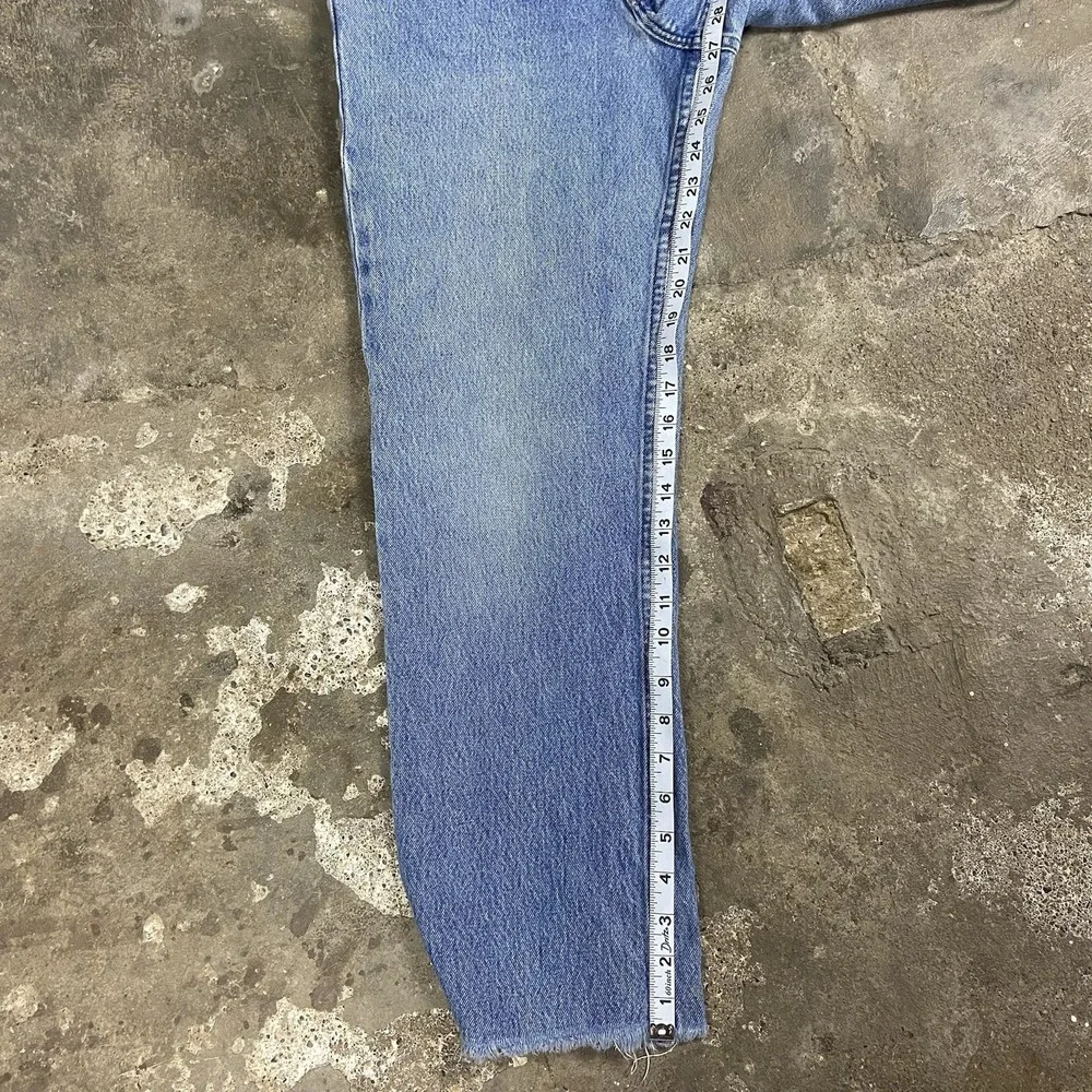 Polo Ralph Lauren Jeans Size 32x32 Blue Denim Distressed Authentic Dungarees‎